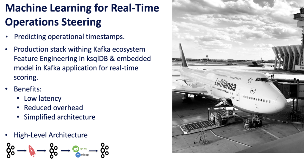 Machine Learning and Stream Processing for Real Time Fleet Management at Lufthansa