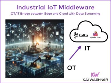 Industrial IoT Middleware OT IT Bridge between Edge and Cloud with Apache Kafka and Flink