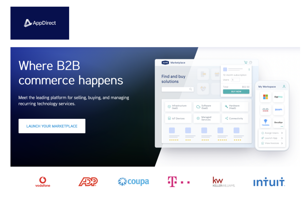 AppDirect B2B Data Marketplace for Subscription Commerce