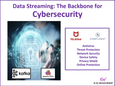 Data Streaming with Apache Kafka and Flink as Backbone for Real Time Cybersecurity at McAfee