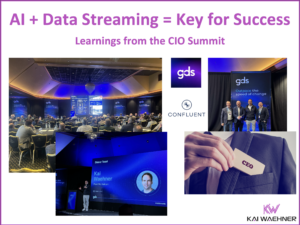 Learnings from the CIO Summit: AI + Data Streaming = Key for Success