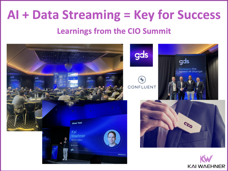 Learnings from the CIO Summit: AI + Data Streaming = Key for Success